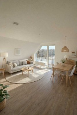 helle Dachgeschoß 3‑Zimmer‑Wohnung 70 m² mit Balkon Einbauküche Duschbad Kiel Wellingdorf Nähe FH