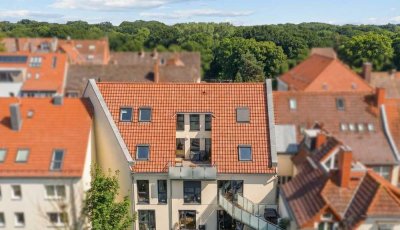 Einzigartige Penthousewohnung - Hausähnliches Wohnen über zwei Etagen mit Blick auf die Eilenriede
