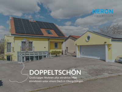 DOPPELTSCHÖN – Großzügiges Wohnen plus attraktive Mieteinnahmen unter einem Dach in Obergröningen
