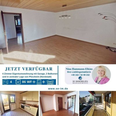 Helle ETW in zentraler, ruhiger Lage mit EBK und Garage