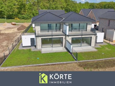 Exklusives Wohnen direkt am See – Hochwertige Neubau Doppelhaushälfte in Herzlake zu verkaufen!