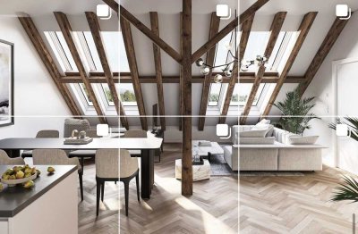 Alte Spinnerei: Exklusive Dachgeschosswohnung mit Weitblick