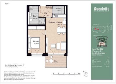 Neuwertige 2-Zimmer-Wohnung mit Balkon und Einbauküche in Pinneberg