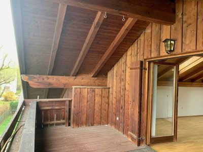 Stilvolle 2-Raum-DG-Wohnung mit Loggia in Schondorf am Ammersee