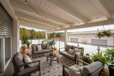 Graz-Fölling/Mariatrost-Neubau-3 Zimmerwohnung mit großer überdachter Dachterrasse und 2 Carportplätzen