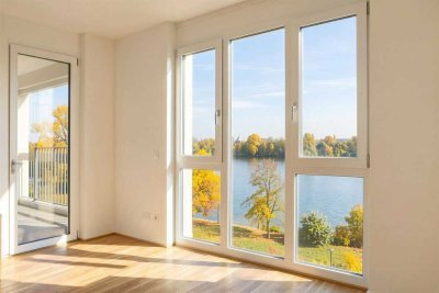 Neubau-2-Zimmer-Wohnung mit Blick auf den Rhein