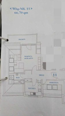 Wohnen auf Zeit - 12 bis 24 Monate möglich - attraktive 2,5 Zimmer teilmöbiliert