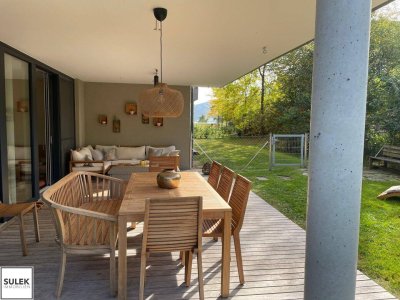 Attersee am Attersee: 2,5 Zimmer-Gartenwohnung mit Pool &amp; Golfplatznähe – 250m zum Attersee | Jahresmiete