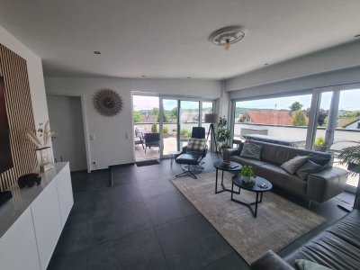 **Attraktive Penthouse-Wohnung** mit großer Terrasse in Bretten-Diedelsheim