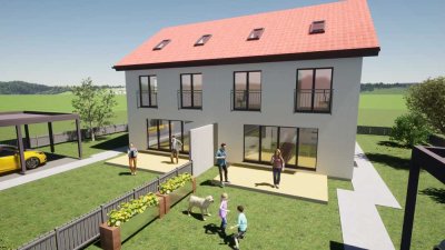 Doppelhaushälfte in Niedrigenergiebauweise mit Photovoltaik in begehrter Süd-West-Lage