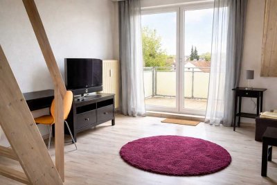 Charmante, möblierte 1,5-Zi.-DG-Whg. mit Balkon & Stellplatz, ruhige Lage - ideal als Kapitalanlage
