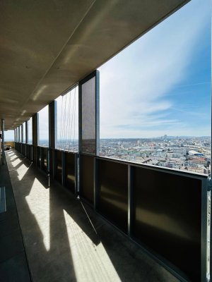 PROVISIONSFREI! 30. STOCK! ERSTBEZUG! HELLE 4. ZIMMER WOHNUNG! 57m² BALKON! BLICK AUF DEN STEPHANSDOM.