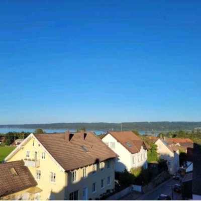 Stilvolle, gepflegte 2-Etagen-Wohnung in Dießen am Ammersee mit Seeblick bis Andechs