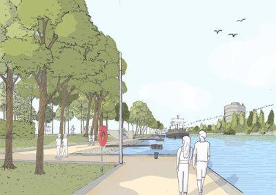 Stuttgart Bad Cannstatt, Wohnen am schönen Neckar