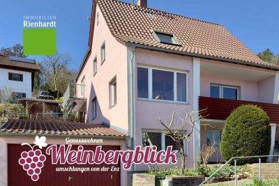 Weinbergblick! 1/2-FH zum Wohlfühlen in ruhiger Lage