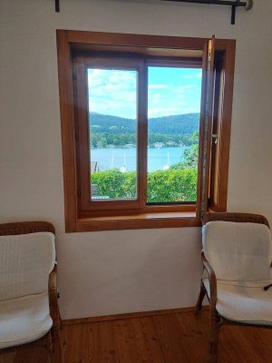 Preis auf ANFRAGE:VELDEN kl.FERIEN-Bungalow TOP Seeblick,See 30m,Schloss 300m 2.WohnSitz,Jahresmiete