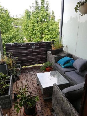 Naturnahe grüne Wohnung Linz Solarcity mit moderner Küche