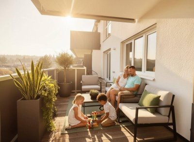 PROVISIONSFREI - Neubau-Erstbezug - 4 Zimmer auf ca. 91 m² - Balkon mit Weitblick - sofort beziehbar