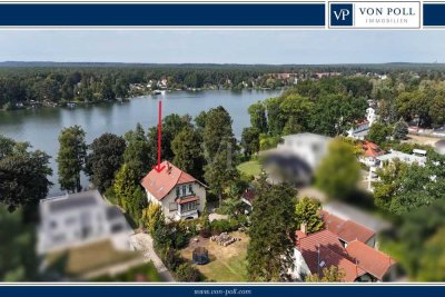 Seeliegenschaft - Herrschaftliche Villa mit ca. 40 Meter direkter Uferlage am Peetzsee