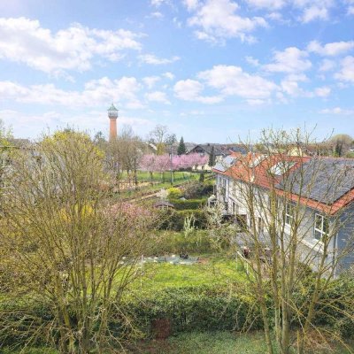 Charmante Dachgeschosswohnung mit 2 Süd-Balkonen & Weitblick in ruhiger Lage von Wallstadt-Nord