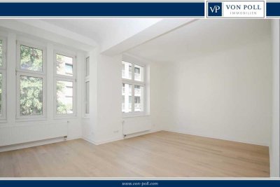 Lichtdurchflutete, modernisierte Altbauwohnung mit Balkon und Altbauflair
