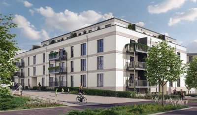 Moderne 2-Zimmer-Neubauwohnung in Düsseldorf-Benrath – Stilvoll Wohnen mit Dachterrasse