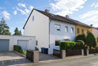 Familienfreundliche, gepflegte Doppelhaushälfte mit Garten in Erlangen-Frauenaurach – provisionsfrei