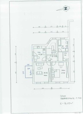 Ruhige Wohnung mit zwei Zimmern sowie Balkon und Einbauküche in Döbeln