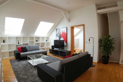 Dachgeschosswohnung mit Panoramablick und großer Terrasse im Herzen Leipzigs