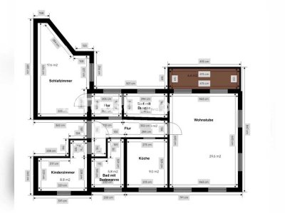 Tauschwohnung: 3 Raum Eigentumswohnung im ruhigem Hinterhaus mit Balkon