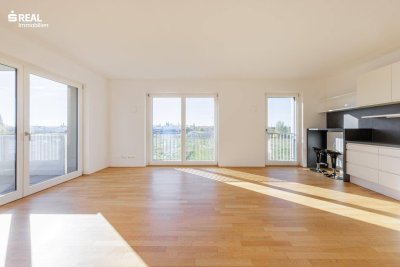 neuwertige 3 Zimmer-Eigentumswohnung mit Balkon und Tiefgaragenplatz zur Miete in der Seestadt