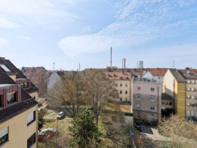 Wohnen über den Dächern der Stadt! Tolle 3-Zimmer-Wohnung in Nürnberg-Steinbühl