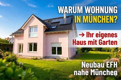 Exklusives Neubau-Einfamilienhaus (KfW 40+) nahe München – Ruhe, Platz & Lebensqualität auf höchstem