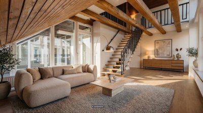 Moderne Dachgeschosswohnung mit Sonnenterrasse beim Überfuhrsteg, Aigen