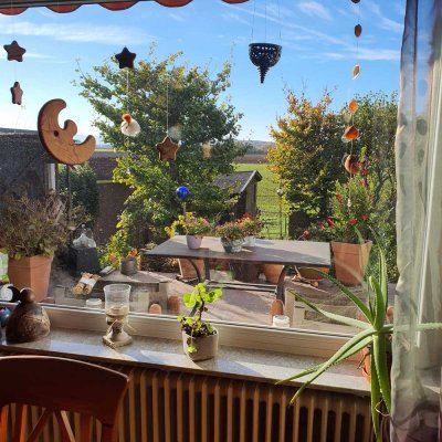 Reihenmittelhaus in Heßheim mit unverbaubarer Feldrandlage