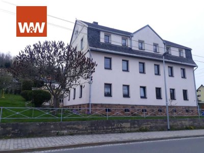2 Zimmer Wohnung in Mulda, barrierefrei, mit Kamin, Terrasse und Garten zu vermieten.