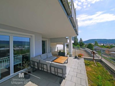 Traumhafter Ausblick: 2-Zimmer-Erdgeschoss-Whg. mit Aufzug und TG-Stellpatz in Beilngries