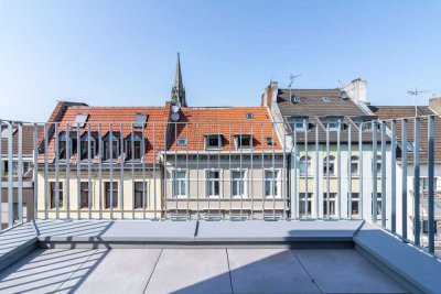 NEUBAU PENTHOUSE AM DOM MIT DACHTERRASSE UND PANORAMABLICK ÜBER KÖLN +PROVISIONSFREI+