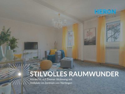 STILVOLLES RAUMWUNDER - Attraktive 4,5 Zimmer Wohnung mit Stellplatz im Zentrum von Nürtingen