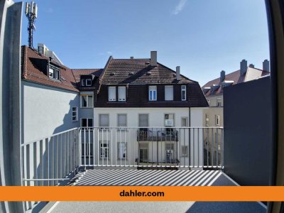 Moderne Etagenwohnung im obersten Stockwerk mit Dachterrasse