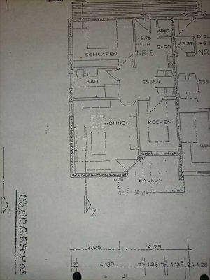 2 Zimmerwohnung mit Balkon