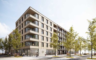 Neubau! Erstbezug! Kompakte 3-Zimmer-Wohnung (K8-4) mit sonniger Loggia im "Neckarbogen"