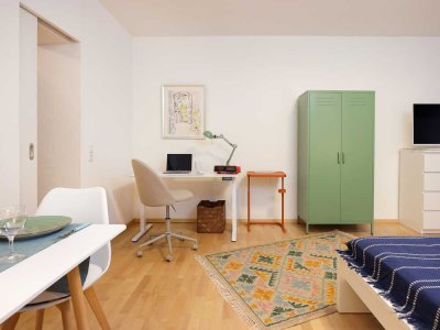 Wohnen auf Zeit | Modern, komplett neu möblierte 1-Zimmer-Wohnung mit Balkon | Bonn-Bad Godesberg