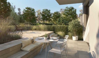 Südwestterrasse und -garten, 2,80m Raumhöhe, optimaler Grundriss, ruhige & grüne Bestwohnlage!!