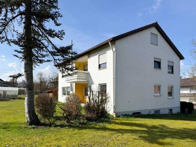 Ulm-Jungingen helle 3-Zi.-Etagenwohnung im OG mit EBK, sonnigem Südbalkon, Garage und Keller
