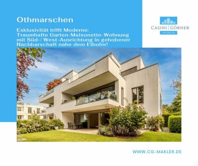 Exklusivität trifft Moderne: Garten-Maisonette-Wohnung in gehobener Nachbarschaft nahe Elbufer!