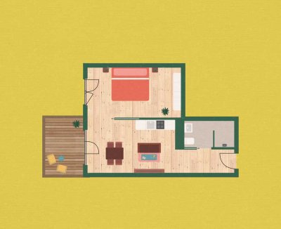 Barrierefreie 2-Zimmer Wohnung mit Balkon in Berlin-Niederschönhausen