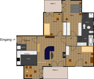 Attraktive 4-Zimmer-Wohnung in Bad Kreuznach