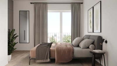 Große 3-Zimmer-Wohnung mit Balkon und Tiefgaragenstellplatz in modernem Neubauensemble