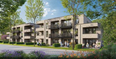 Neubau-Eigentumswohnung (KFW 40-QNG) mit Südwest-Garten in Nadorst